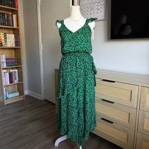inc international concepts green cheetah print dress